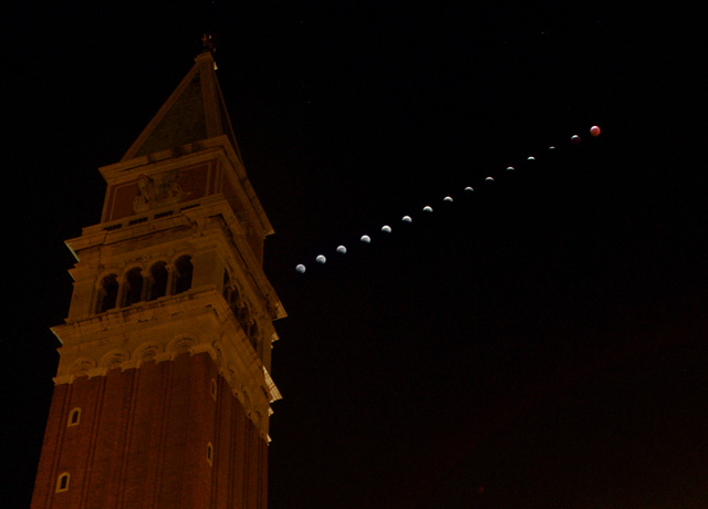 Fotosequenza eclissi